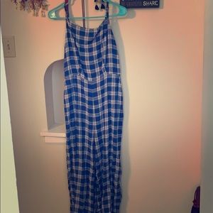 Navy Striped jumpsuit